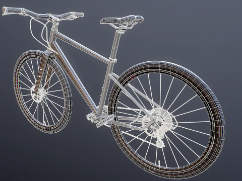 Generic Fitness Road Bicycle 3D Model