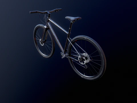 Generic Fitness Road Bicycle 3D Model