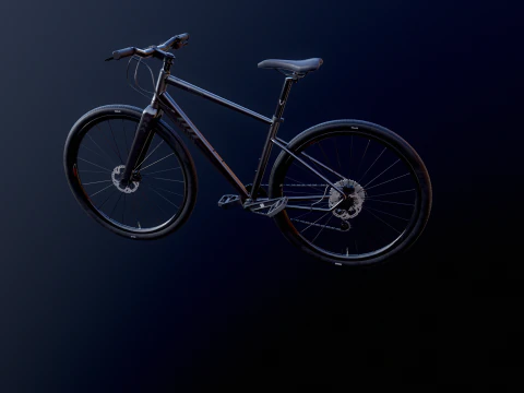 Generic Fitness Road Bicycle 3D Model