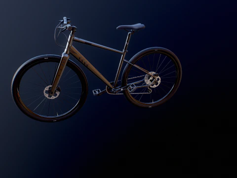 Generic Fitness Road Bicycle 3D Model