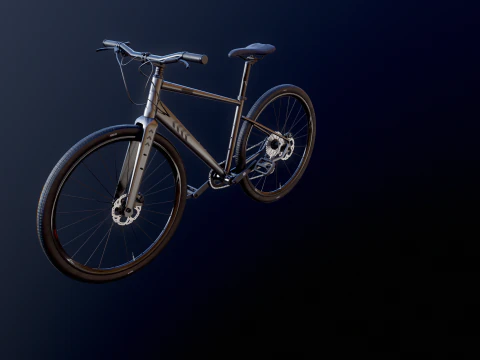 Generic Fitness Road Bicycle 3D Model