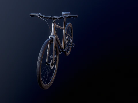 Generic Fitness Road Bicycle 3D Model