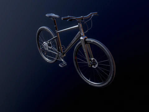Generic Fitness Road Bicycle 3D Model