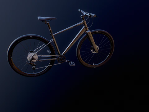 Generic Fitness Road Bicycle 3D Model