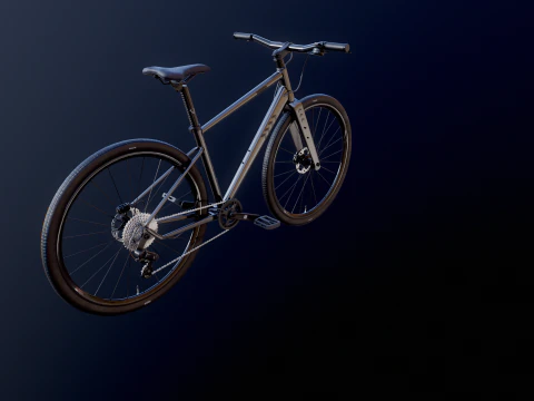 Generic Fitness Road Bicycle 3D Model