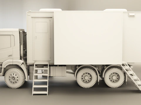 Generic Military Command Truck UT 3D Model