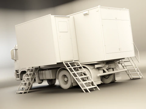 Generic Military Command Truck UT 3D Model
