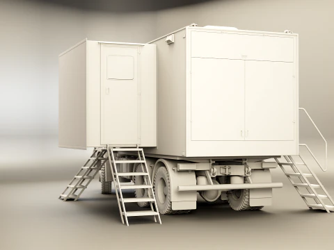 Generic Military Command Truck UT 3D Model