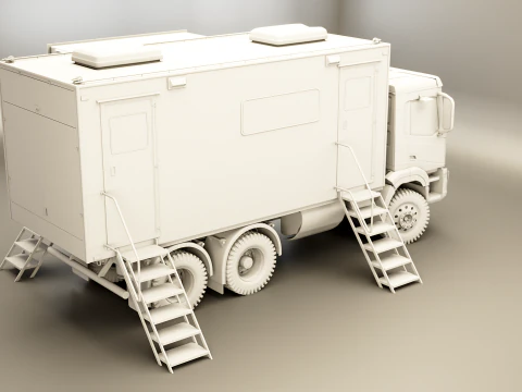 Generic Military Command Truck UT 3D Model