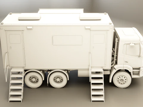 Generic Military Command Truck UT 3D Model