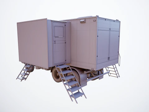 Generic Military Command Truck UT 3D Model