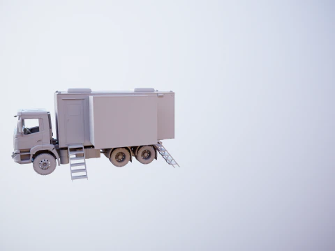 Generic Military Command Truck UT 3D Model