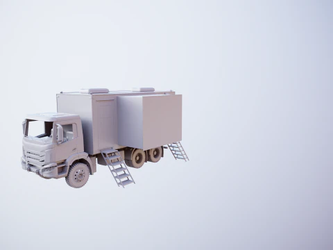 Generic Military Command Truck UT 3D Model