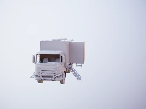 Generic Military Command Truck UT 3D Model