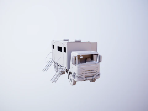 Generic Military Command Truck UT 3D Model