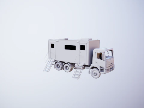 Generic Military Command Truck UT 3D Model