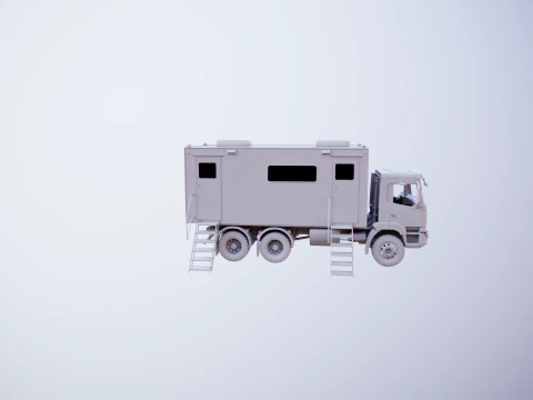 Generic Military Command Truck UT 3D Model