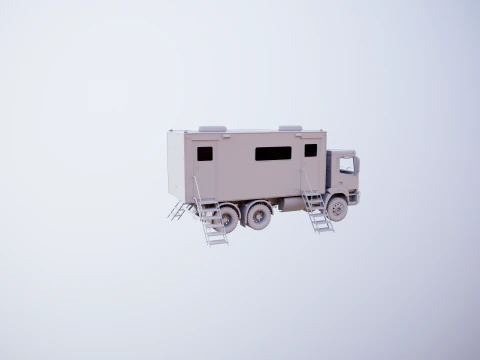 Generic Military Command Truck UT 3D Model