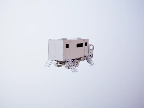 Generic Military Command Truck UT 3D Model