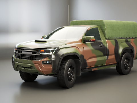 Generieke militaire tactische pick-up 3D Model