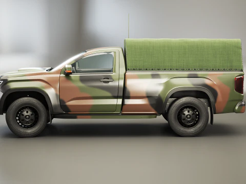 Generic Military Tactical Pickup 3D Model