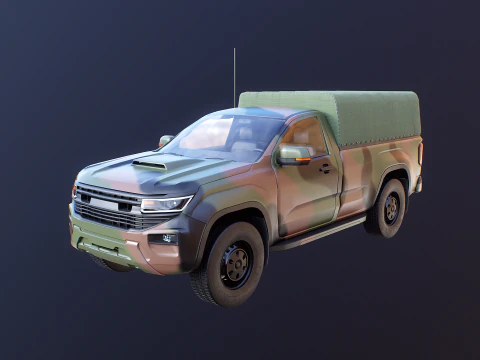 Generic Military Tactical Pickup 3D Model
