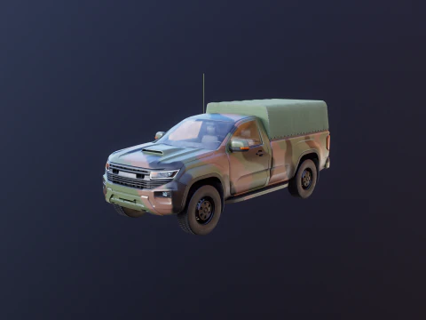 Generic Military Tactical Pickup 3D Model