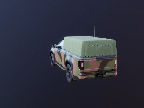 Generic Military Tactical Pickup 3D Model