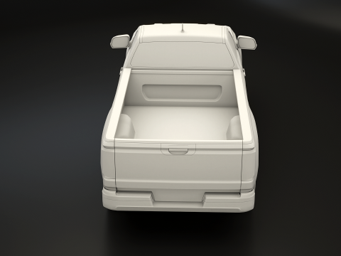 Cabine curta gen&eacute;rica para caminhonete moderna Modelo 3D