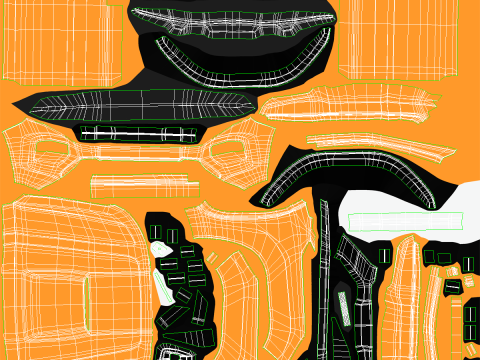 Cabine curta gen&eacute;rica para caminhonete moderna Modelo 3D