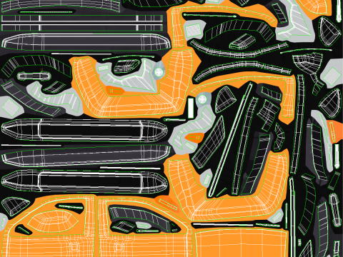 Cabine curta gen&eacute;rica para caminhonete moderna Modelo 3D