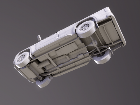 Cabine curta gen&eacute;rica para caminhonete moderna Modelo 3D