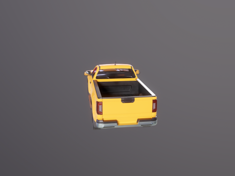 Cabine curta gen&eacute;rica para caminhonete moderna Modelo 3D