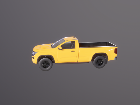 Cabine curta gen&eacute;rica para caminhonete moderna Modelo 3D