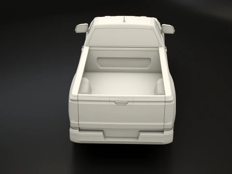 Generic Modern Pickup Truck Short Cab UT 3D Model