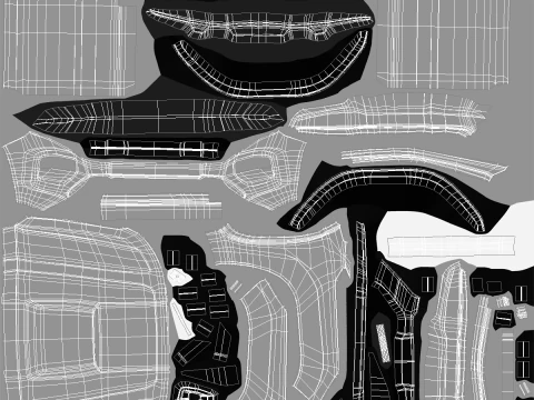 Generic Modern Pickup Truck Short Cab UT 3D Model