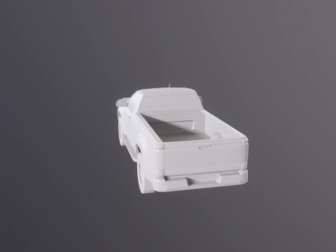 Generic Modern Pickup Truck Short Cab UT 3D Model