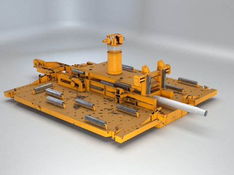 Generieke verroeste onderzeese hub PLET verroest 3D Model