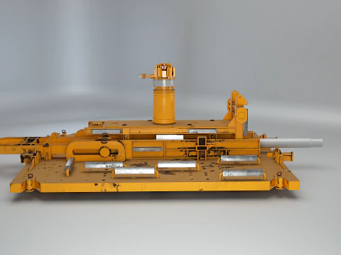 जेनेरिक रस्टेड सबसी हब पीएलईटी रस्टेड 3D मॉडल