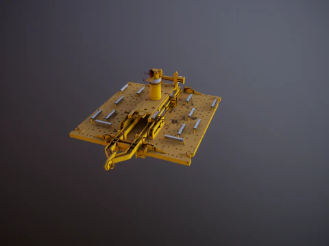 जेनेरिक रस्टेड सबसी हब पीएलईटी रस्टेड 3D मॉडल