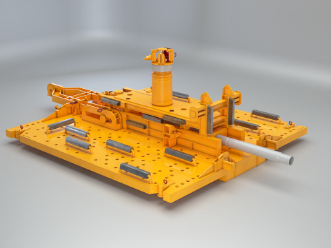 PLET Hub Bawah Laut Berkarat Generik Model 3D