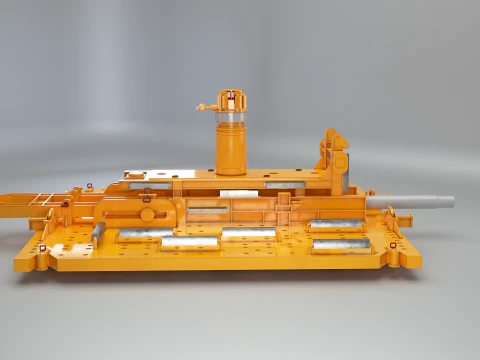 Hub sottomarino arrugginito generico PLET Modello 3D