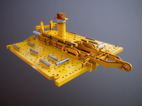 Hub sottomarino arrugginito generico PLET Modello 3D