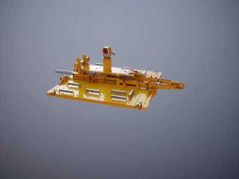 Hub sottomarino arrugginito generico PLET Modello 3D