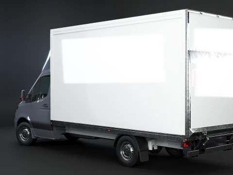 Generic Tail Lift Box Van 3D Model