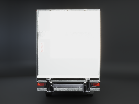 Furgone furgone con sponda idraulica generico Modello 3D