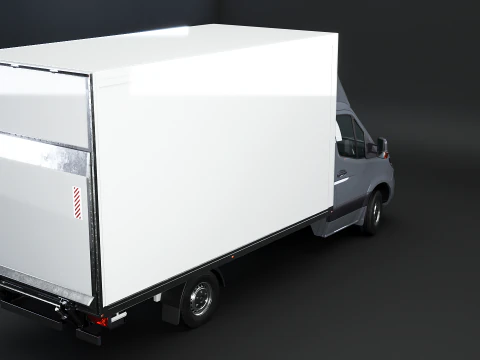 Generic Tail Lift Box Van 3D Model