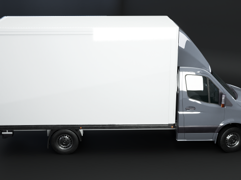 Furgone furgone con sponda idraulica generico Modello 3D