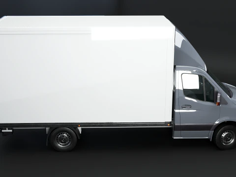 Generic Tail Lift Box Van 3D Model