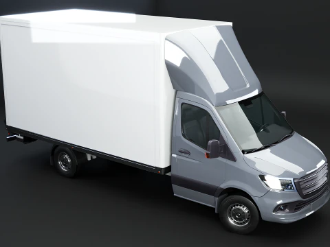 Generic Tail Lift Box Van 3D Model